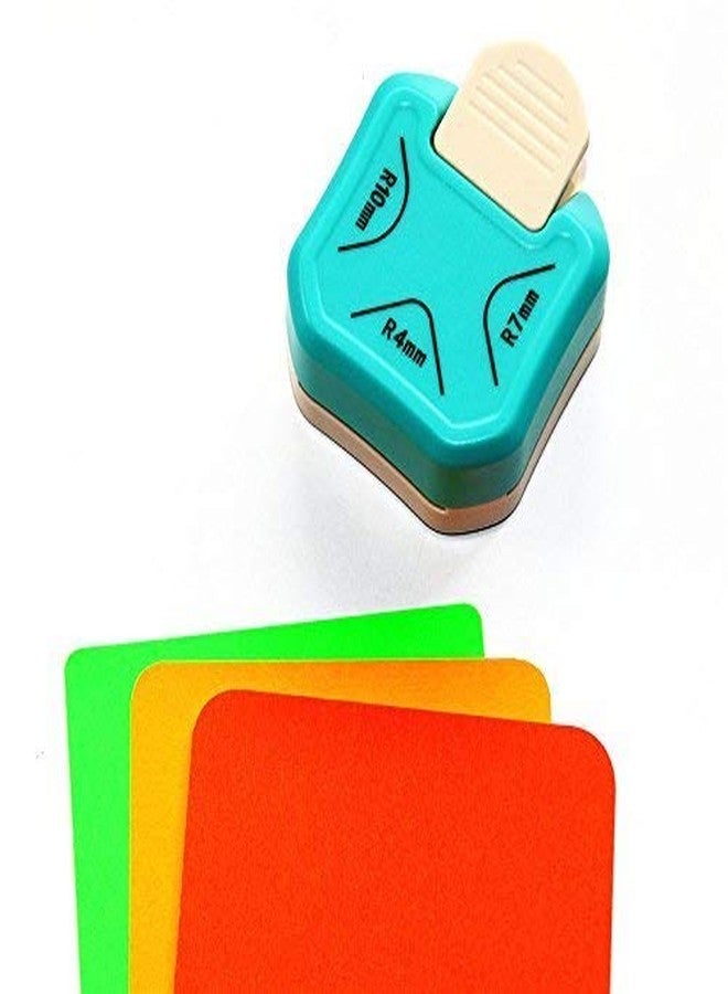 Vishal 3 in 1 Corner Cutter Punch Size R4mm, R7mm and R10mm Rounder for Paper Craft and Photo Cutter Project Book makingAngle Eater - Image 1